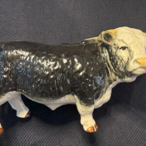c1950's MELBA WARE / NELSON POTTERY HEREFORD BULL - VERY RARE BLACK COLOURWAY